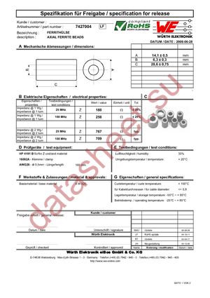 7427004 datasheet  